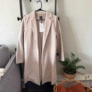 Zara Women's Beige Blazer Coat